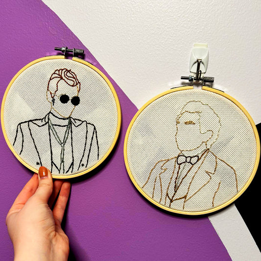 Good Omens embroidery