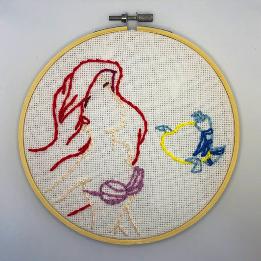 Little Mermaid embroidery