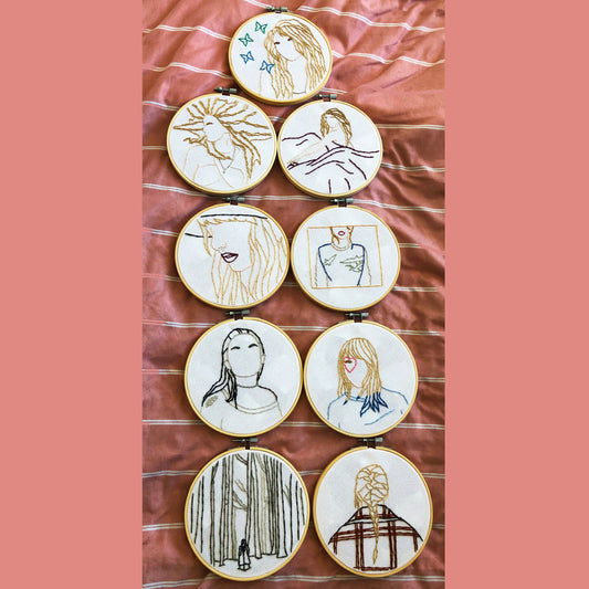 taylor swift album embroidery