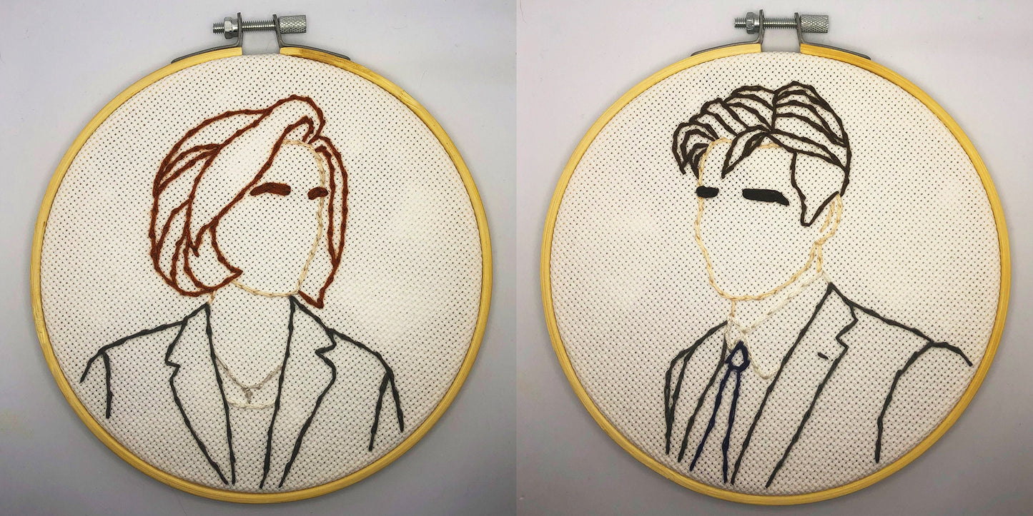 The X Files embroidery