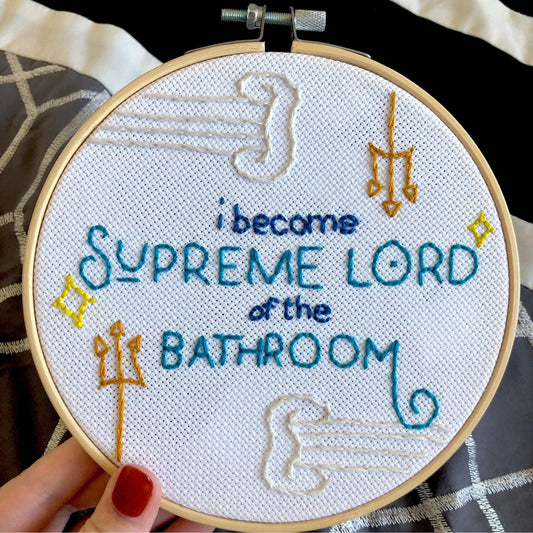 Percy Jackson quote embroidery
